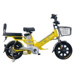 16 inch double battery integrated wheel long distance electric bike 350W brushless gearless motor lithium battery